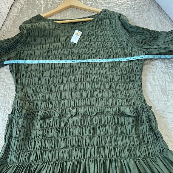 Olive Long Sleeve Tunic Top size XL - Picture 6 of 8